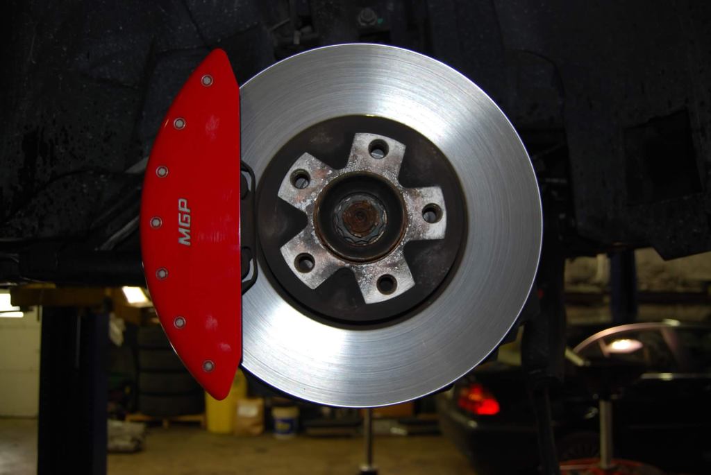 Brake Being Serviced